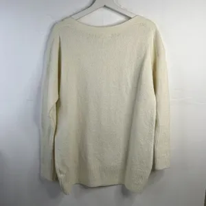 Anthropologie Size M Naomi Sweater Merino Wool Blend Boat Neck Oversized Slouchy thumbnail 14
