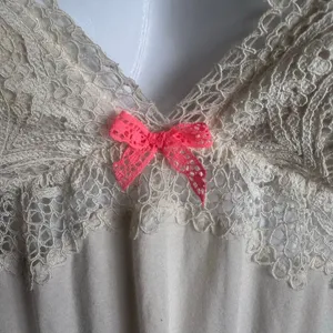 Victoria’s Secret Lace Babydoll Chemise Nightgown Pink Bow Size S thumbnail 4