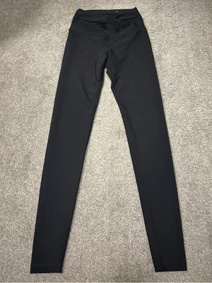 Old Navy Athletic Black High-Rise Leggings with front twist thumbnail 1