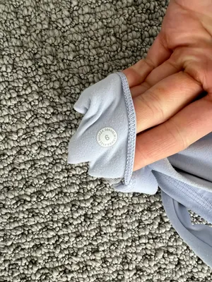 pastel blue high neck align tank thumbnail 3