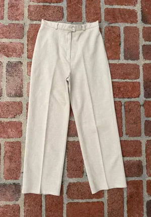 Boutique Vintage textured pants • fits a size 4/26 • super flattering thumbnail 3