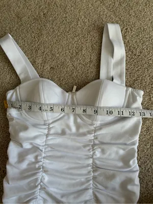 Reformation Linnea going out rush white summer sleeveless Knit Top size xs thumbnail 13