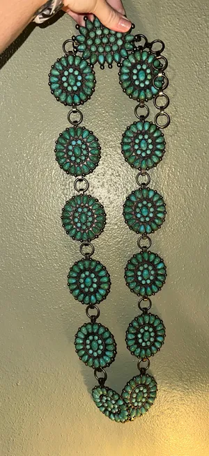 Turquoise Concho Boutique Belt thumbnail 1