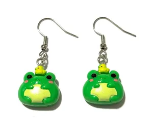 Frog earrings Green thumbnail 1