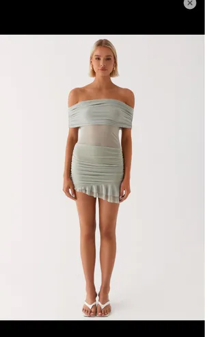 Peppermayo Nelly off the shoulder mini dress thumbnail 2