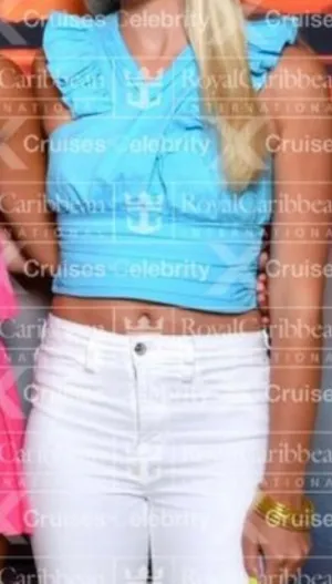 DO+BE Blue Crop Top thumbnail 1