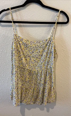 Light Yellow Floral Spaghetti thumbnail 1