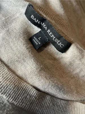 Banana Republic Light Beige Crewneck Sweater thumbnail 2