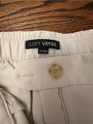 LOFT Ivory Wide Leg Trousers thumbnail 3
