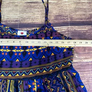 One Clothing Vintage Y2K Aztec Sleeveless Top 90s Color Sz Large thumbnail 11