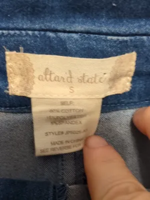 Altar'd State Belted Oaperbag Frank Shorts Size Small thumbnail 3