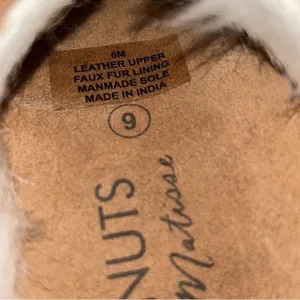 Coconut by Matisse Leather Faux Fur Sandals(Size 6M) thumbnail 6