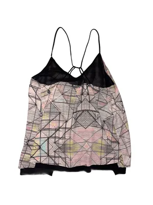 Geometric Pastel Sleeveless Flowy Tank Multiple Size L thumbnail 3