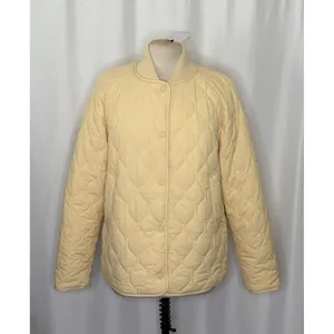 NWT!! VARLEY Luca Quilted Jacket Solid Reed Yellow Bomber Snaps Solid Medium thumbnail 2