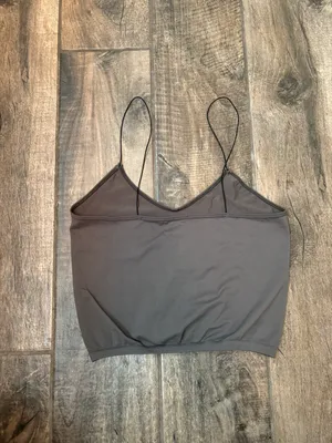 Free People Gray Cropped Tank Top thumbnail 7