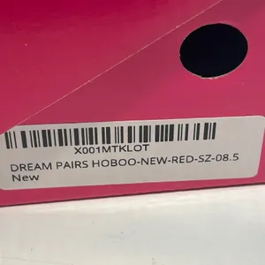 Dream Pairs‎ Hoboo Red Flat Ankle Strap Sandals Womens 8.5 NEW thumbnail 3