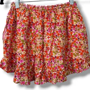 Free People NWOT Spring Blossom Combo Ellia Floral Printed 2 Piece Skort Set XS thumbnail 11