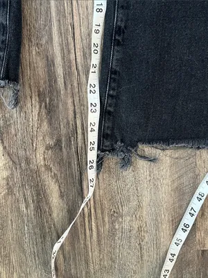 BDG Urban Outfitters Black Flare Leg Raw Hem Crop Women’s Jeans, size 29 ^ thumbnail 7