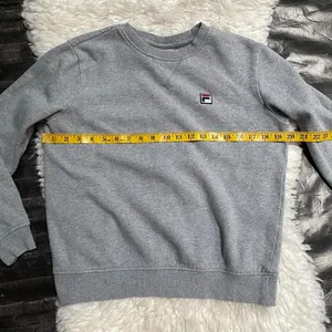 Fila Grey Crewneck Long Sleeve Sweatshirt Athletic Gym Workout Casual Comfy thumbnail 6