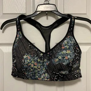*Lululemon Speed Up Assemblage White Alpine Multi Sports Bra #F thumbnail 2