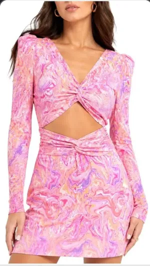 Love Shack Fancy Mini Dress Pink thumbnail 1