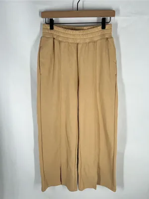 Nation LTD Lincoln Slit Pant Sandstorm Size S Wide Leg Cotton Pull On thumbnail 2