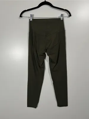 Aerie High-Rise 7/8 Leggings Dark Green Size Medium Activewear Yoga thumbnail 4