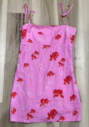 Saturdays NYC SOHO Floral Pink Mini Dress Women’s 4 thumbnail 1