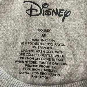 Disney Mickey Mouse women’s grey crewneck sweatshirt Sz M thumbnail 2