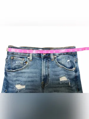 Risen Ladies High Rise Crop Wide Leg Frayed Hem Size 1/25 thumbnail 6