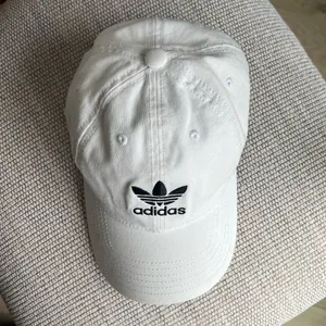 Adidas Relaxed Strap Back Hat Baseball Cap Hat White thumbnail 2