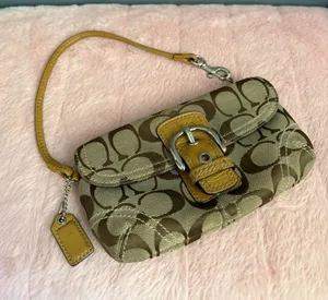 Beautiful coach wristlet bag  thumbnail 1
