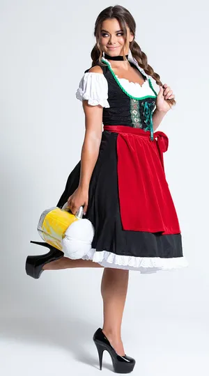 NEW California Costumes Oktoberfest Fraulein German Beergirl Costume thumbnail 2