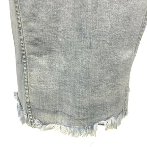 KanCan Crop Frayed Denim Jacket Boho Chic Light Wash Large Distressed Y2K Vibe thumbnail 9