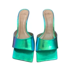 Wittner Luiza Luster Holographic Leather Flared Sandal thumbnail 2