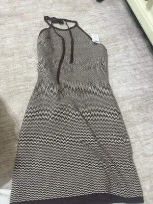 Abercrombie & fitch halter crochet mini dress size small nwt thumbnail 2