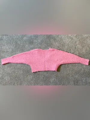 Wild Fable Pink Fuzzy Cropped Cardigan Sweater Wool Blend Size XXS NWT thumbnail 7