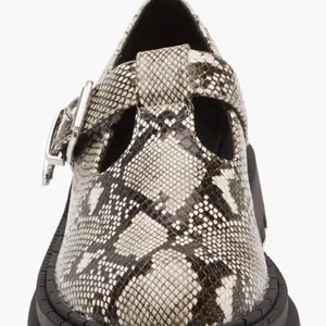 Steve Madden NEW Kamlee Lug Sole Mary Jane Snakeskin Shoe Comfort SZ-10 thumbnail 4