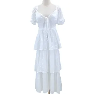 LULU's Bridal Shower Reception Floral Romantic Tiered Ruffles Midi Dress thumbnail 4