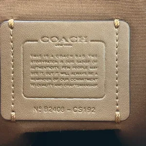Coach Rowan File Bag In Signature‎ Canvas Light Khaki Light Saddle CS192 Purse thumbnail 8