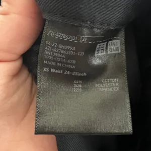 Uniqlo Wide Leg‎ Twill Pants Women's Minimalist Quiet Luxury Black XS thumbnail 5