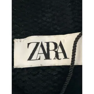 Zara Women's Black Turtleneck Long Sleeve Rib Knit Cropped Sweater Top Size S thumbnail 6