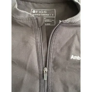 FIGS Unisex‎ Scrub Jacket Black Size S Full-Zip Workwear with Pockets thumbnail 3