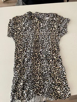 Cheetah Shift Dress Multi Size L thumbnail 1
