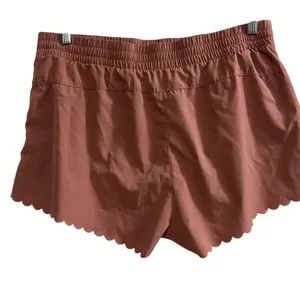 JoyLab Women's High-Waisted Scallop-Hem Biker Shorts Purple Size L‎ thumbnail 4