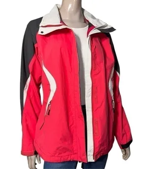 The North Face Women’s Size L Red White Black Boundary Hyvent Tri Climate Jacket thumbnail 2