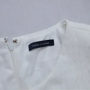 Tommy Hilfiger Shift‎ Dress 8 White Textured Pique Pocket Sleeveless Mod Preppy thumbnail 5