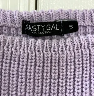 Nasty Gal Purple Off Shoulder, Cropped Sweater thumbnail 3