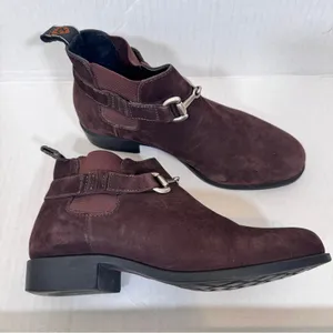 Ariat Brown Suede Leather Ankle Boots Womens 6 Fall Booties Western Boho Comfort thumbnail 11