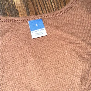 Old navy brown ribbed tank top size small thumbnail 3